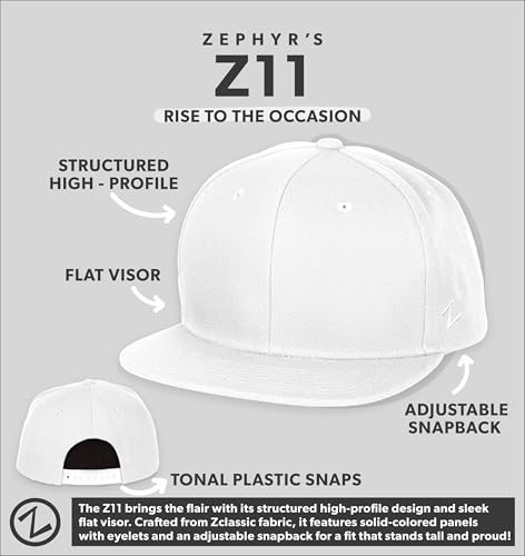 ZHATS Standard NCAA Officially Licensed Hat Flat Snapback Z11 Retro Paintbrush