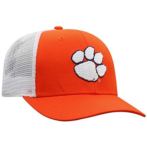 Clemson Tigers Men's BB Orange Mesh Trucker Adjustable Hat