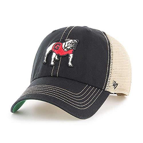 Georgia Bulldogs Mens Bulldog Trawler Black Clean Up Adjustable Mesh Hat