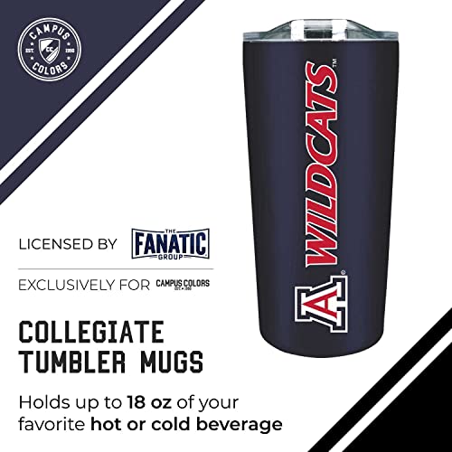 Campus Colors NCAA Stainless Steel Tumbler Perfect for Gameday - 18 oz - Double Walled - Keeps Drinks Perfectly Insulated