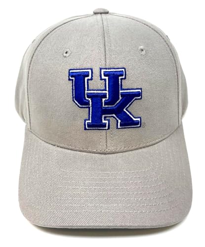 MVP Kentucky Wildcats UK Logo Light Grey Curved Bill Adjustable Hat