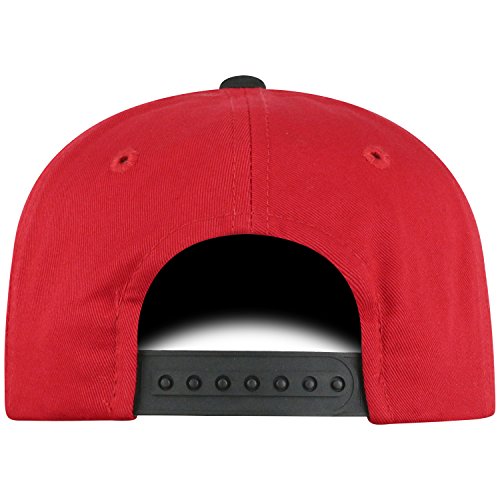 Top of the World Wisconsin Badgers Maverick Youth Flat Bill Snapback Adjustable Hat Red/Black