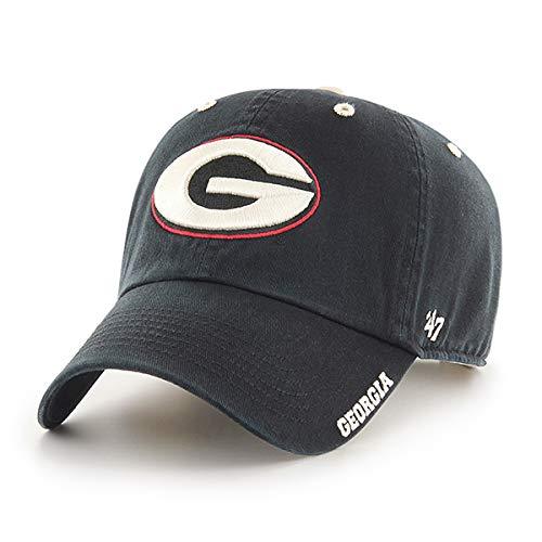 Georgia Bulldogs Mens Black Ice Clean Up Adjustable Hatice Adjustable Hat