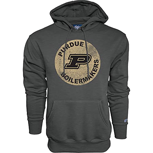 Blue 84 Men's Purdue Boilermakers Hoodie Vintage Cap Dark Heather