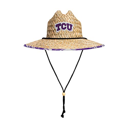 FOCO womens Ncaa College Team Logo Floral Sun Straw Hat