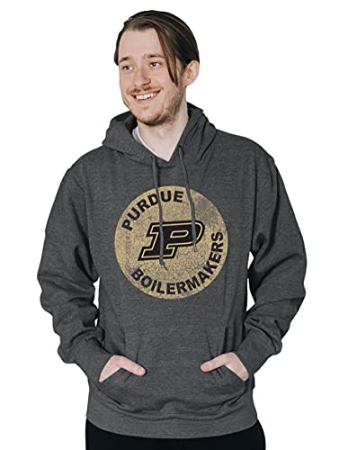 Blue 84 Men's Purdue Boilermakers Hoodie Vintage Cap Dark Heather