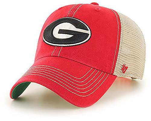 Georgia Bulldogs Mens Trawler Red Clean Up Adjustable Hat