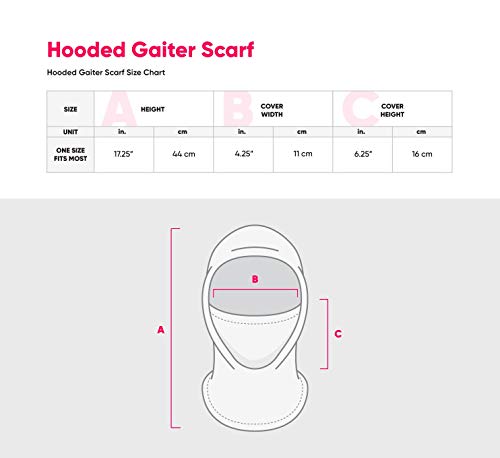 FOCO Nebraska Cornhuskers NCAA Heather Grey Big Logo Hooded Gaiter