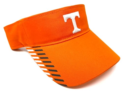 Alert Tennessee Volunteers Logo Orange Curved Bill Adjustable Sun Visor Hat