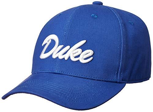 Duke Blue Devils Classic Script Blue Fitted Hat Size Medium