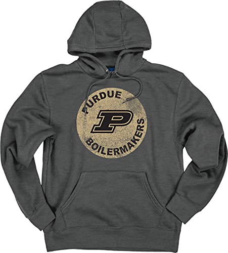 Blue 84 Men's Purdue Boilermakers Hoodie Vintage Cap Dark Heather