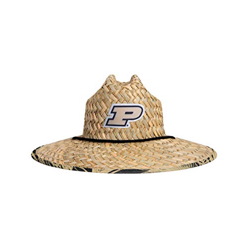 FOCO womens Ncaa College Team Logo Floral Sun Straw Hat