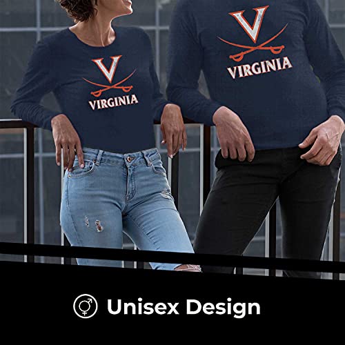 Campus Colors NCAA MVP Adult Long-Sleeve Shirt - Cotton & Polyester - Durable and Lightweight - Stylish Comfort for Game Days