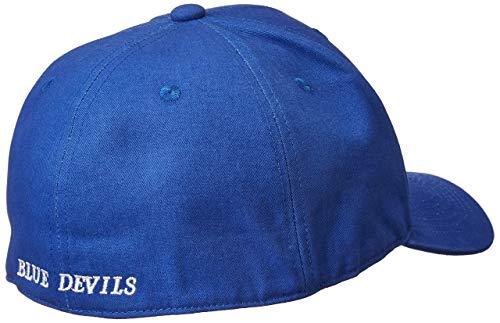 Duke Blue Devils Classic Script Blue Fitted Hat Size Medium
