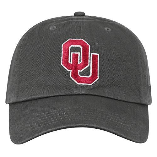 Oklahoma Sooners Men's OU Relaxed Fit Gray Charcoal Adjustable Hat