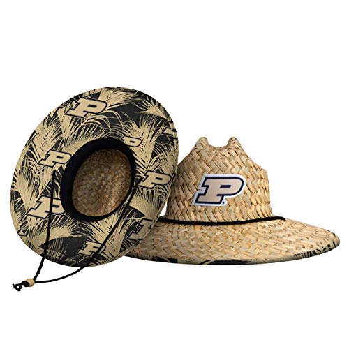 FOCO womens Ncaa College Team Logo Floral Sun Straw Hat
