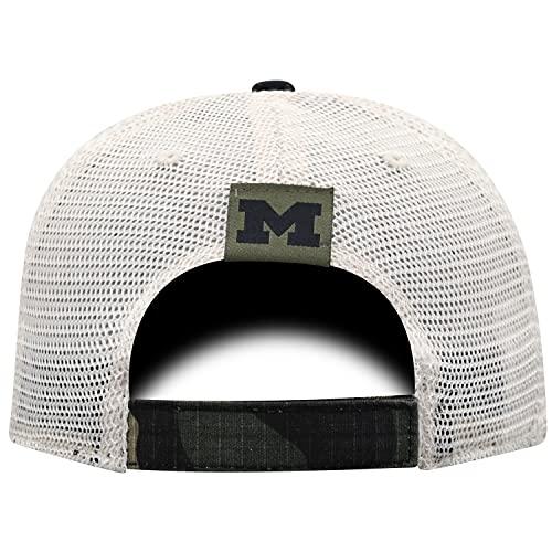 Michigan Wolverines Men's Standard OHT Shield UM Woodland Mesh Adjustable Hat
