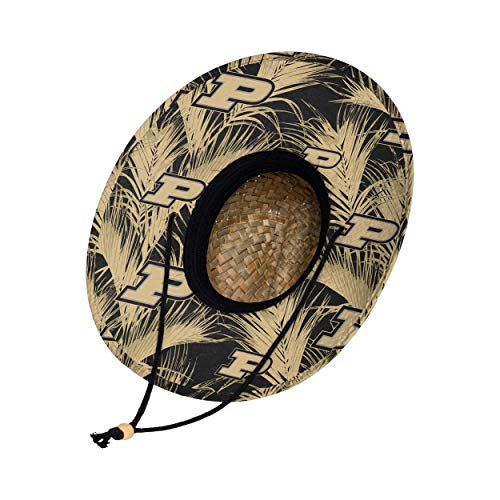FOCO womens Ncaa College Team Logo Floral Sun Straw Hat