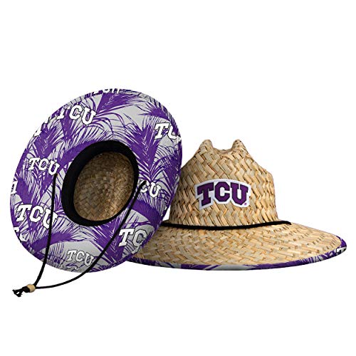 FOCO womens Ncaa College Team Logo Floral Sun Straw Hat