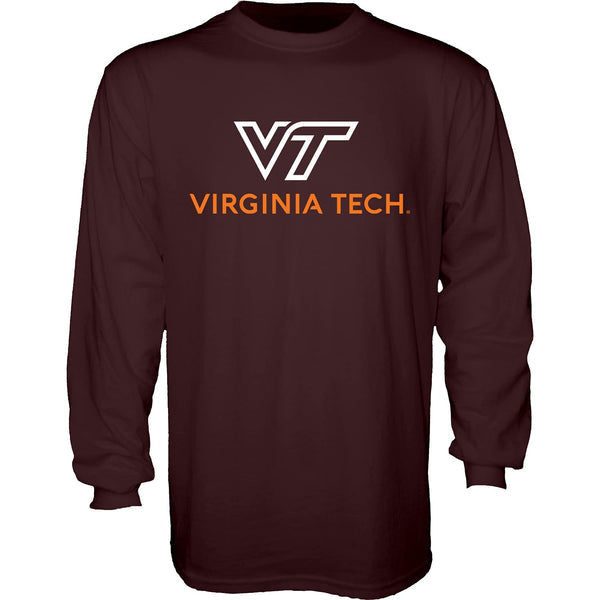 Blue 84 Men's Virginia Tech Hokies Long Sleeve T Shirt Team Color Icon