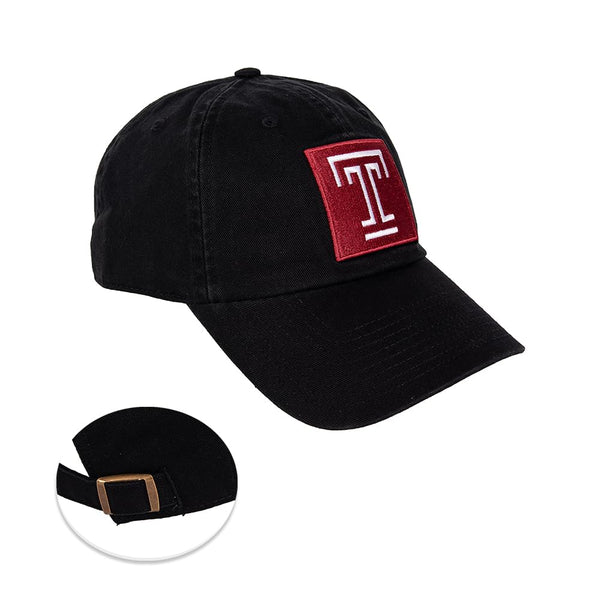 Desert Cactus Temple University Baseball Hat TU Owls Brimmed Embroirderd Hats Cap Adjustable Cloth Strap Adult  Black