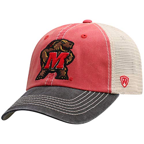 Top of the World Maryland Terrapins Men's Relaxed Fit Adjustable Mesh Offroad Hat Team Color Icon