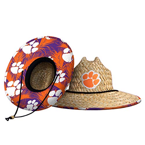 FOCO womens Ncaa College Team Logo Floral Sun Straw Hat