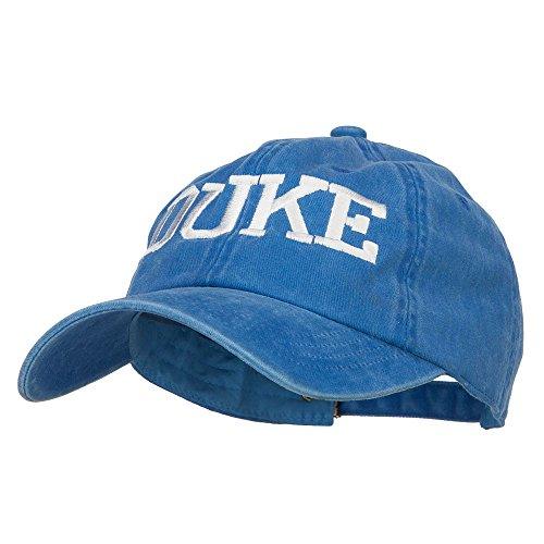 Duke Blue Devils Washed Royal Blue Embroidered Dyed Unstructured Hat