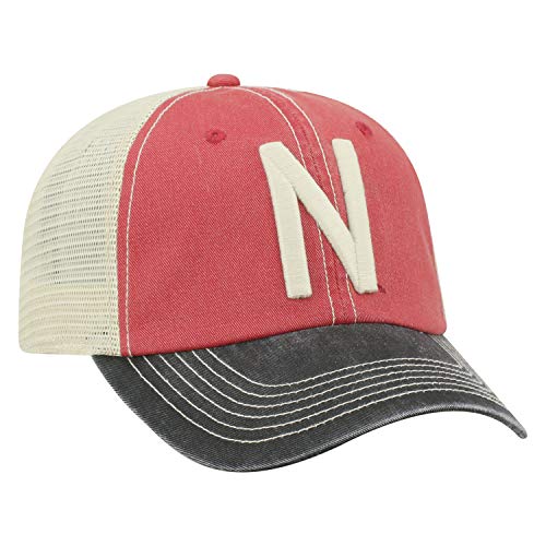 Nebraska Cornhuskers Men's Relaxed Fit Adjustable Mesh Red Offroad Adjustable Hat