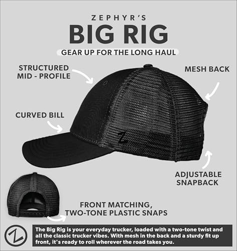 ZHATS Standard NCAA Officially Licensed Snapback Hat Big Rig Patch Smoke White Switchback