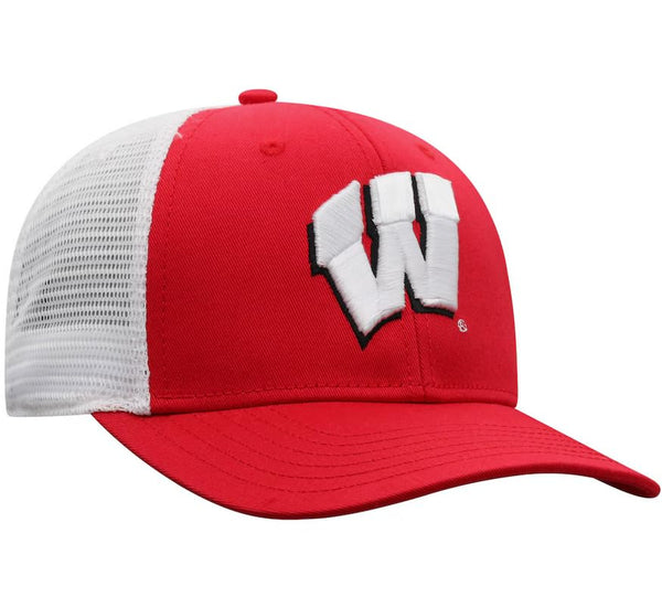 Top of the World Wisconsin Badgers Men's Top of the World BB Trucker Hat Team Color Primary Icon