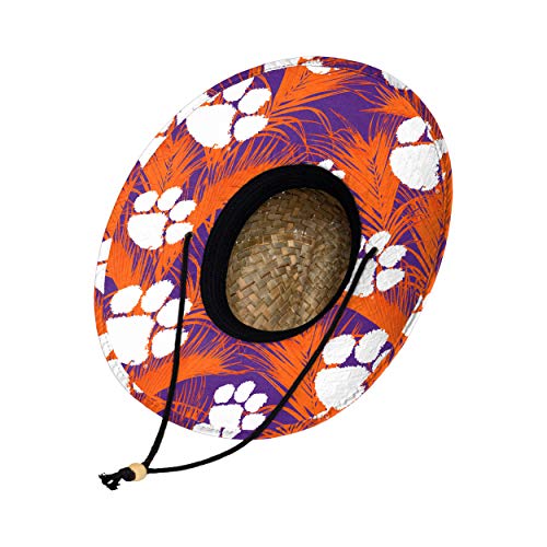 FOCO womens Ncaa College Team Logo Floral Sun Straw Hat