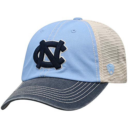 Top of the World North Carolina Tar Heels Men's Relaxed Fit Adjustable Mesh Offroad Hat Team Color Icon