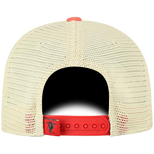 Top of the World Texas Tech Red Raiders Men's Relaxed Fit Adjustable Mesh Offroad Hat Team Color Icon