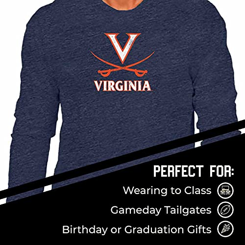 Campus Colors NCAA MVP Adult Long-Sleeve Shirt - Cotton & Polyester - Durable and Lightweight - Stylish Comfort for Game Days