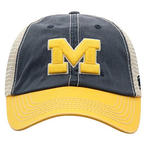 Michigan Wolverines Men's Relaxed Fit Mesh Offroad Blue Adjustable Hat