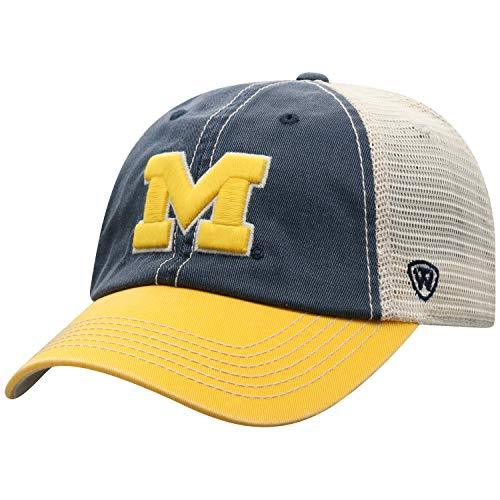 Michigan Wolverines Men's Relaxed Fit Mesh Offroad Blue Adjustable Hat
