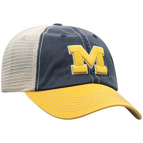 Michigan Wolverines Men's Relaxed Fit Mesh Offroad Blue Adjustable Hat