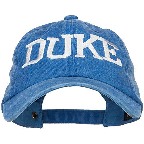 Duke Blue Devils Washed Royal Blue Embroidered Dyed Unstructured Hat