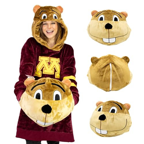 Plushible Sports/University Hoodie Blanket - Sweatshirt Blanket - Oversized Blanket Hoodie - Sweater Blanket - Blanket Sweatshirt - One Size Fits All - Adult Wearable Blanket Minnesota
