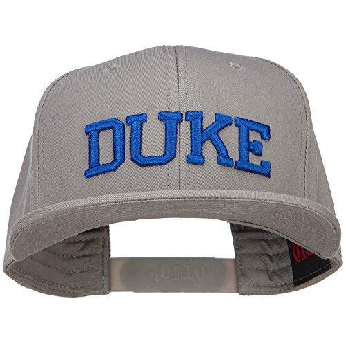 Duke Blue Devils Gray Embroidered Flat Bill Cotton Snapback Adjustable Hat