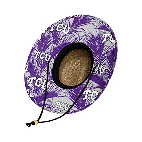 FOCO womens Ncaa College Team Logo Floral Sun Straw Hat