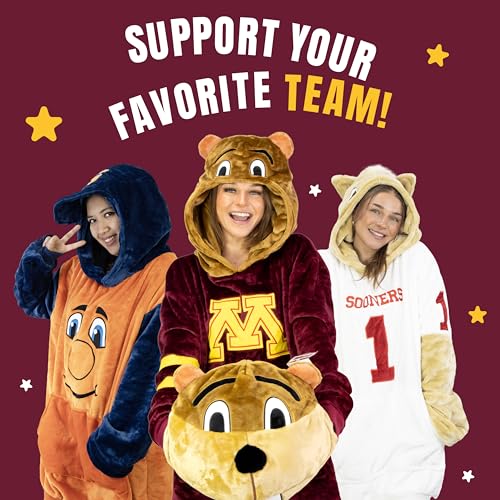Plushible Sports/University Hoodie Blanket - Sweatshirt Blanket - Oversized Blanket Hoodie - Sweater Blanket - Blanket Sweatshirt - One Size Fits All - Adult Wearable Blanket Minnesota