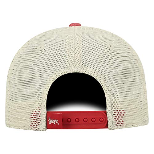 Nebraska Cornhuskers Men's Relaxed Fit Adjustable Mesh Red Offroad Adjustable Hat