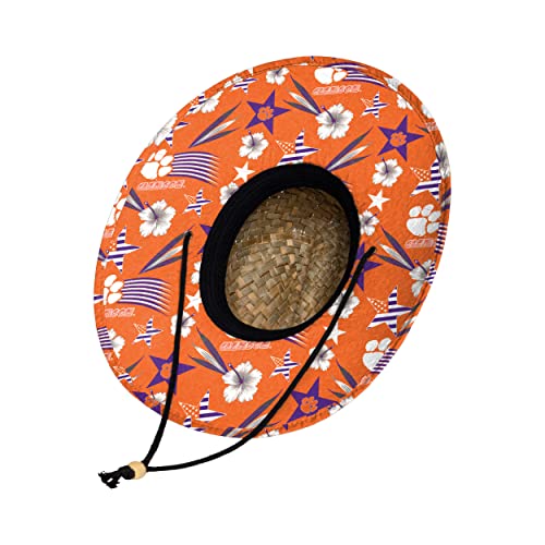 FOCO Clemson Tigers NCAA Americana Straw Hat
