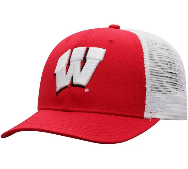 Top of the World Wisconsin Badgers Men's Top of the World BB Trucker Hat Team Color Primary Icon