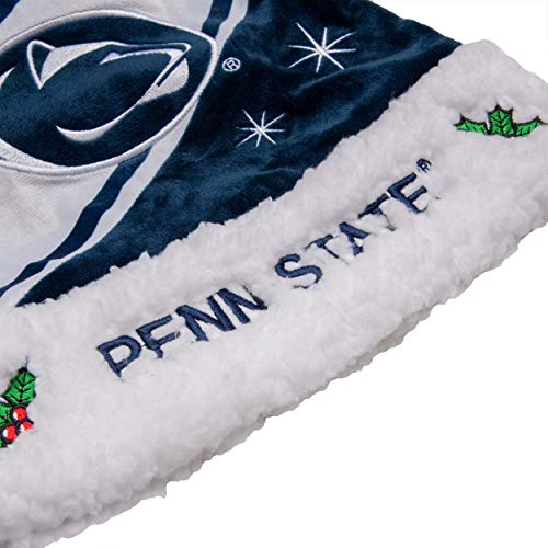 FOCO NCAA Penn State Nittany Lions High End Holiday Santa Hat CapHigh End Holiday Santa Hat Cap