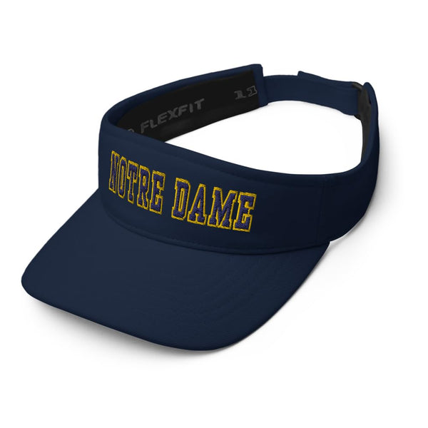 RIVEMUG NY Notre Dame Embroidered Visor Navy