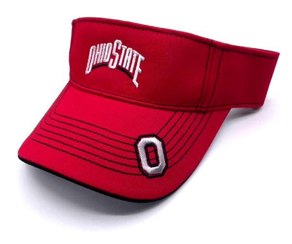 Officially Licensed Ohio State Visor Hat Classic Edition Adjustable Team Logo Embroidered Cap