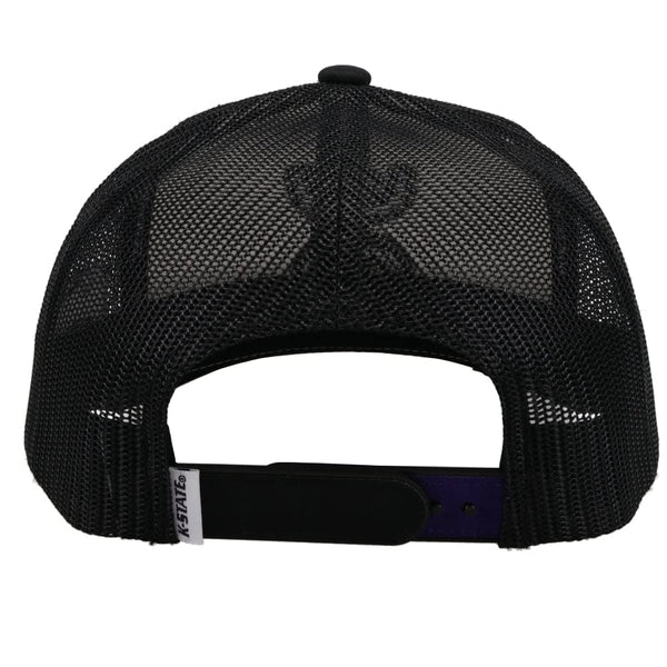 HOOEY Men's Officially Licensed Collegiate Adjustable Snapback Hat  White/Black